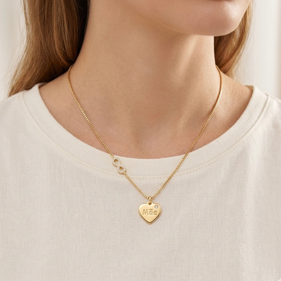 Colar Mãe Amor Infinito