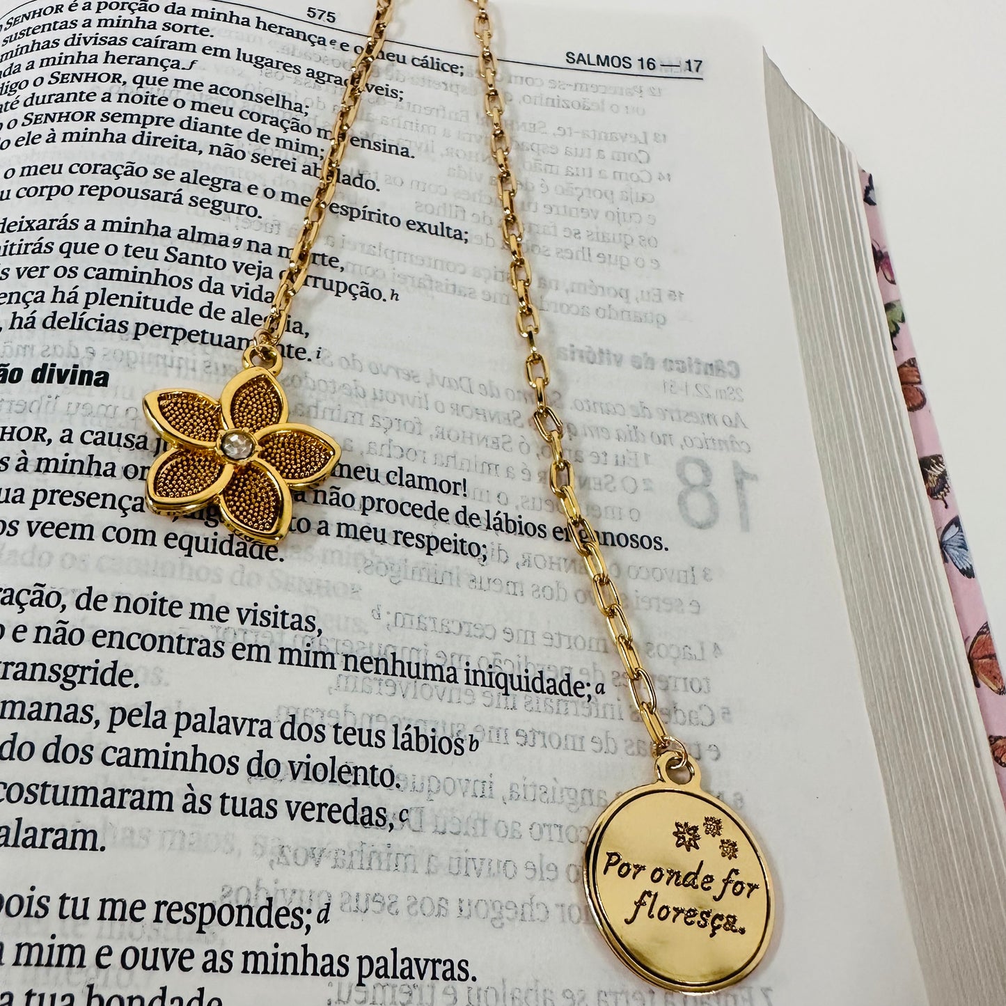 Marcador de Página “Por onde for Floresça”