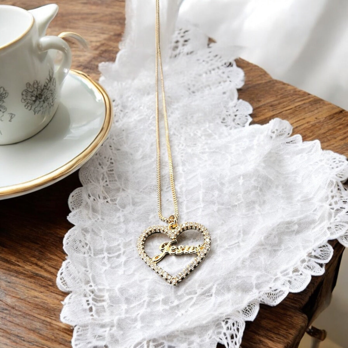 Colar Coração Jesus