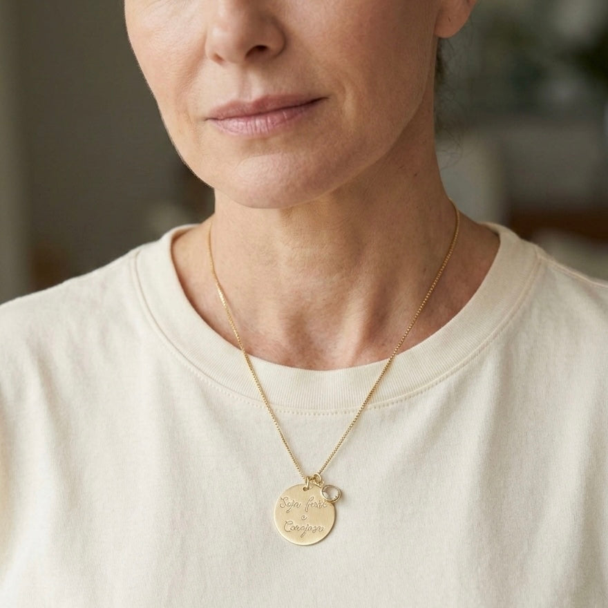 Colar Seja Forte e Corajosa