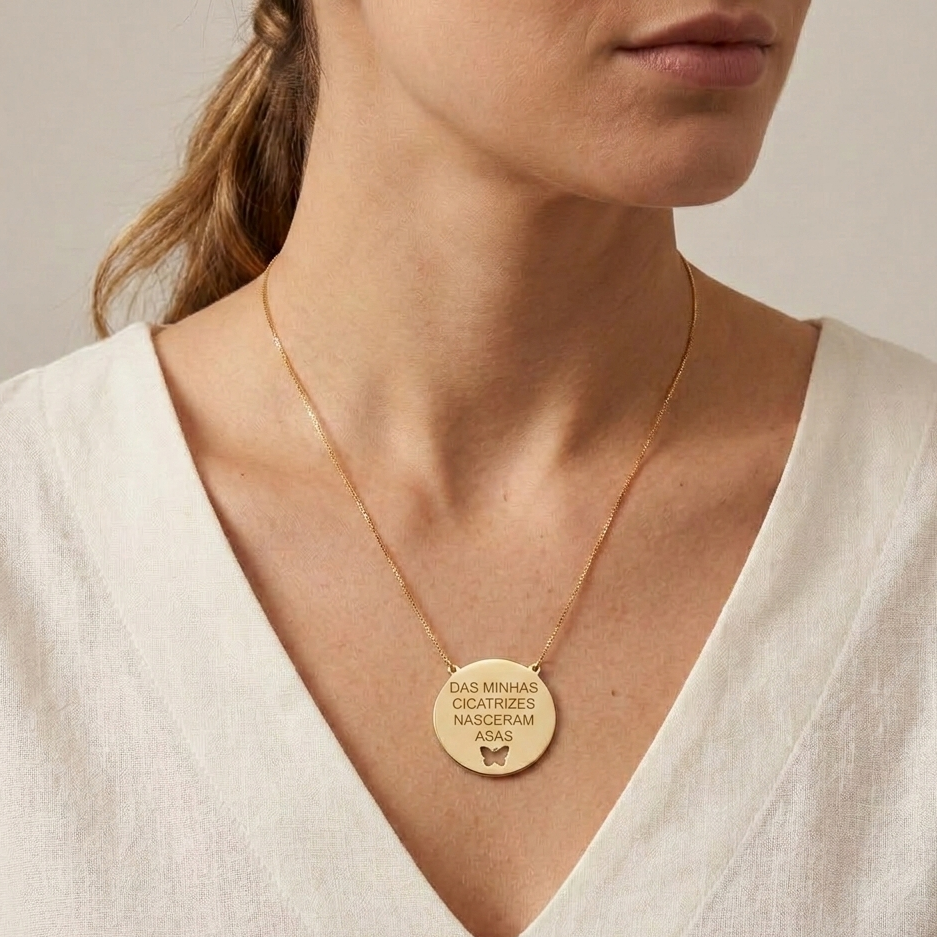 Colar Das Minhas Cicatrizes Nasceram Asas