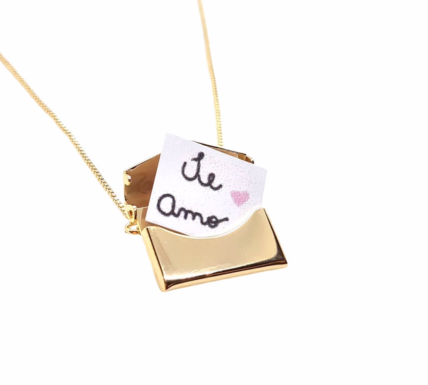 Colar Envelope  “te amo”